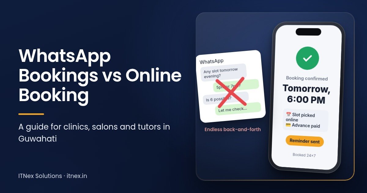 Online Booking System for Clinics, Salons and Tutors in Guwahati